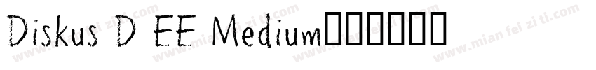 Diskus D EE Medium字体转换